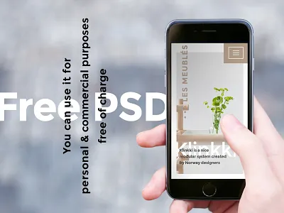 LES MEUBLlÉS ecommerce free free psd freebie furniture store ui kit