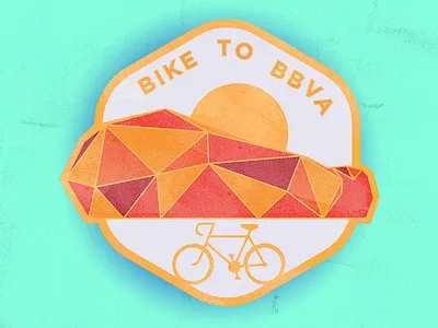 BBVA Badge for Bike Ride // Concept badge bike branding logo
