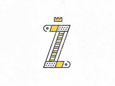 'Z' Mark bold design flat logo mark texture