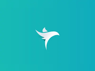 Proposal for GFS Airlines aeroplane airlines bird flight flying gradient logo design plane simple