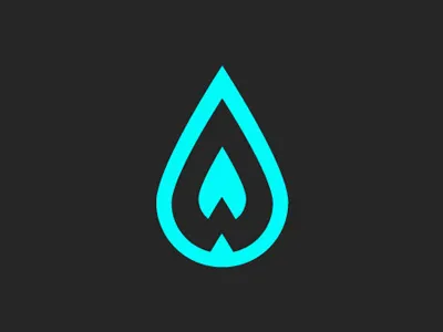 Atlantic Waterman Logo drop logo monogram paddle sport sup surf water