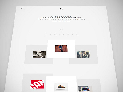 Portfolio clean flat minimal parallax portfolio