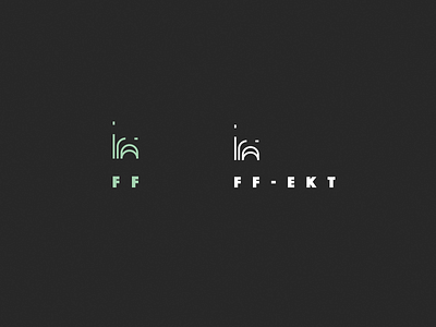 Effect Mark Concept architecture design ff ekt logo mark type