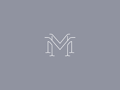 MM Monogram brand identity clean fashion high end logo m minimal monogram