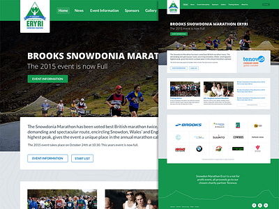 Snowdonia Marathon event site marathon running ui website