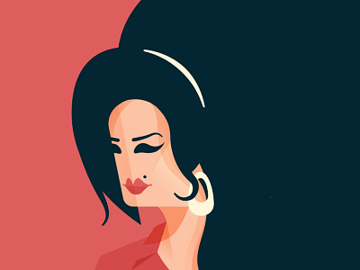 Amy amy winehouse illustration movie music vector