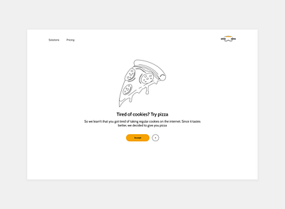 Accept cookies page design illustration productdesign ui uiux web