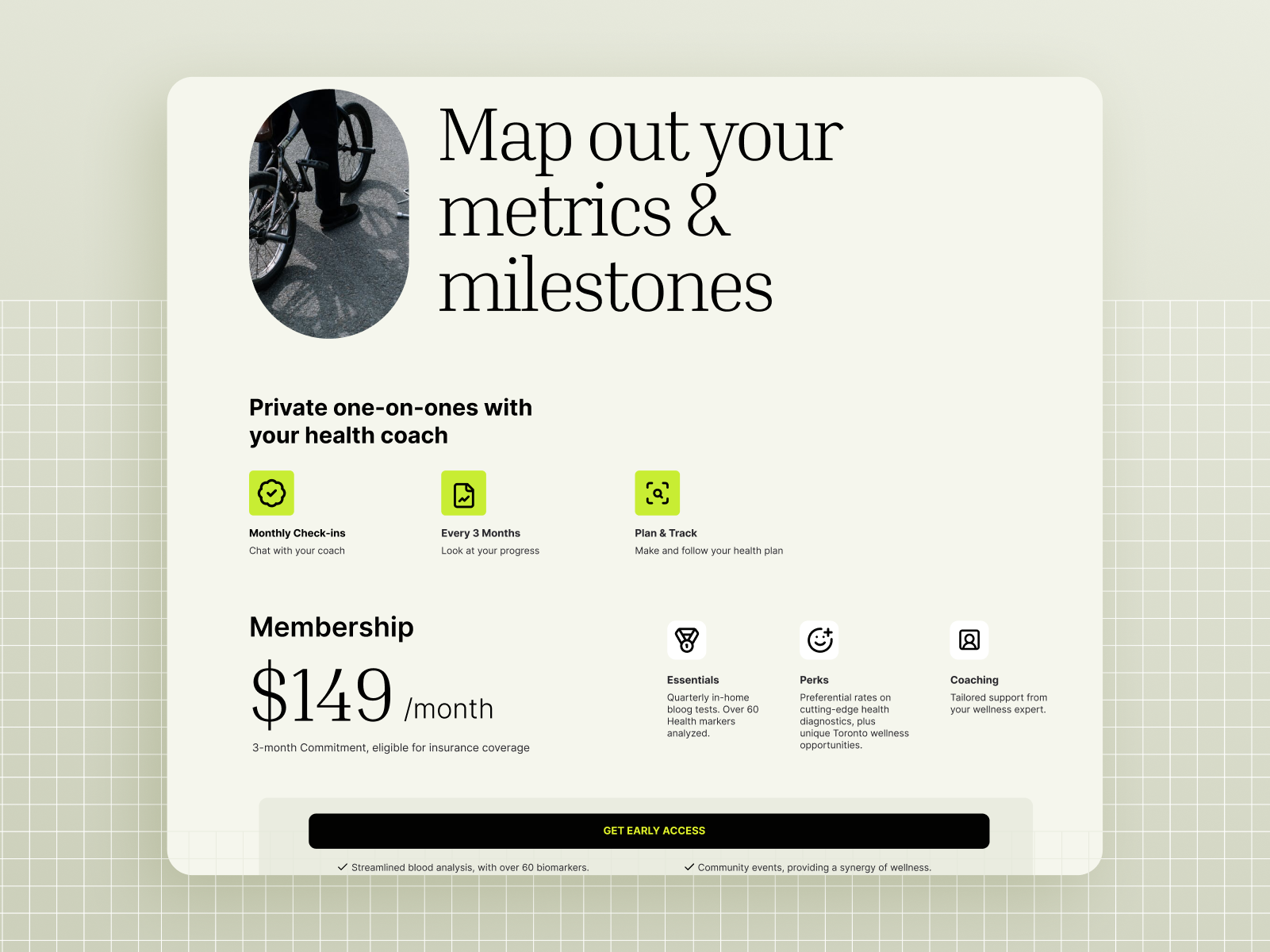 Example of Landing Page + Webflow Development