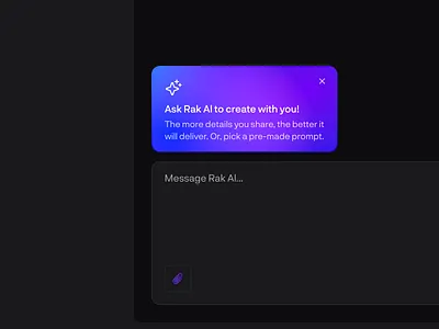 Rak AI ✨ Dark Mode - GPT Chatbot AI Model UI Design ai ai app ai gpt ai gpt app ai web app branding chat bot chat gpt design gpt icon mobile screen ui ux web web design website wow rakibul