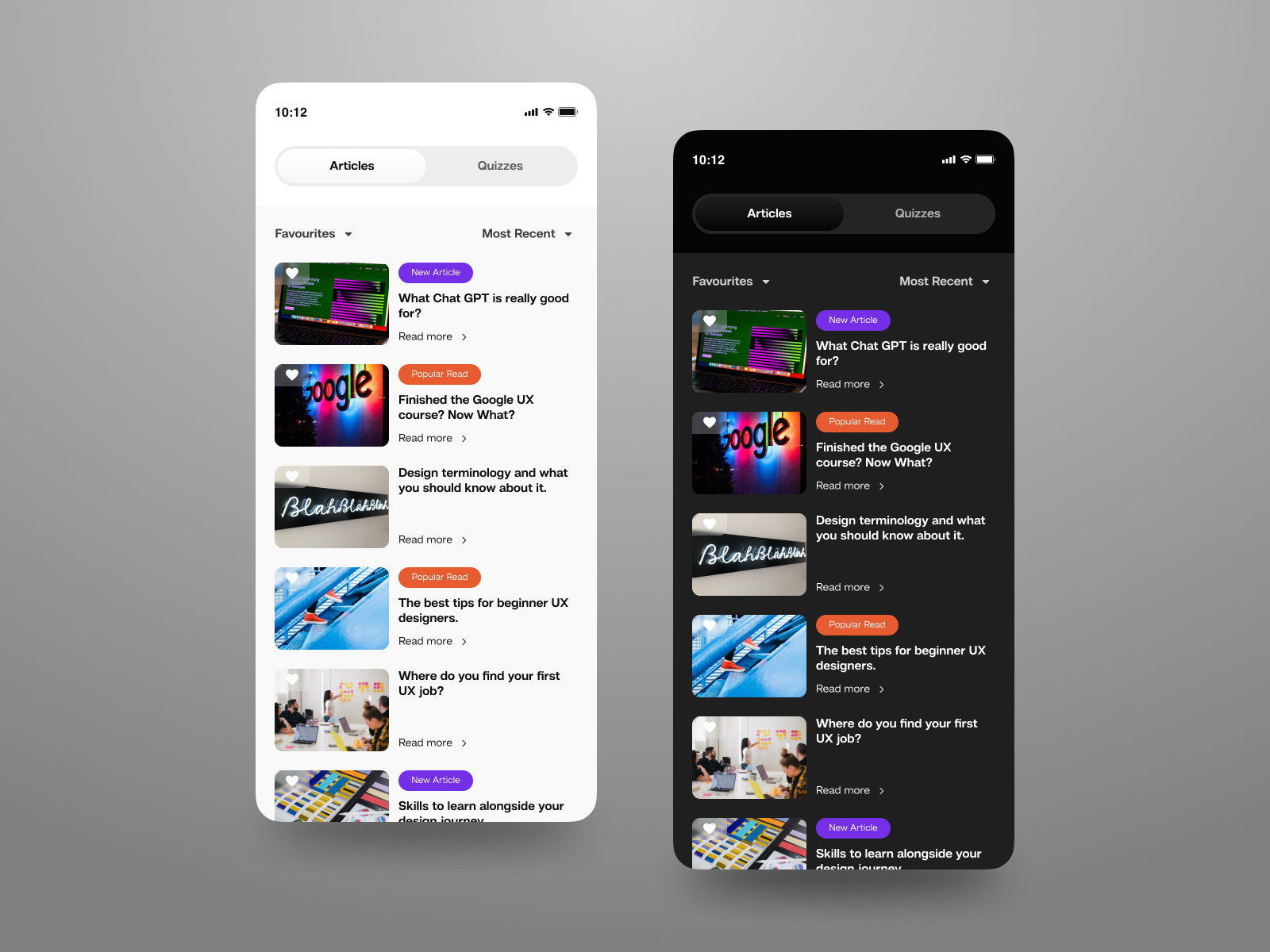 Example of Mobile App Design