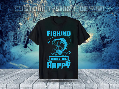 Custom T-Shirt Design branding custom design design fashion fish fisher fisher man fishing fishing t shirt graphic design illustration mascot premium design river salmon t shirt t shirt design template tuna vector