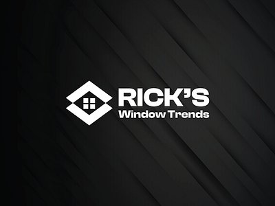 Logo concept for Rick's Window Trends branding design flat illustration illustrator logo minimal photoshop vector