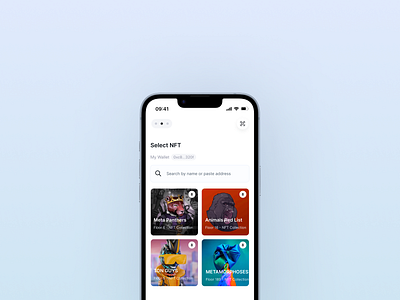 NFT Market Place UI app branding design