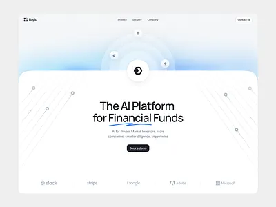 AI Platform for Financial Funds app design ui ux