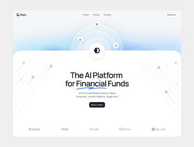 AI Platform for Financial Funds app design ui ux