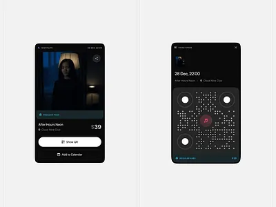 Event Management App app design ui ux
