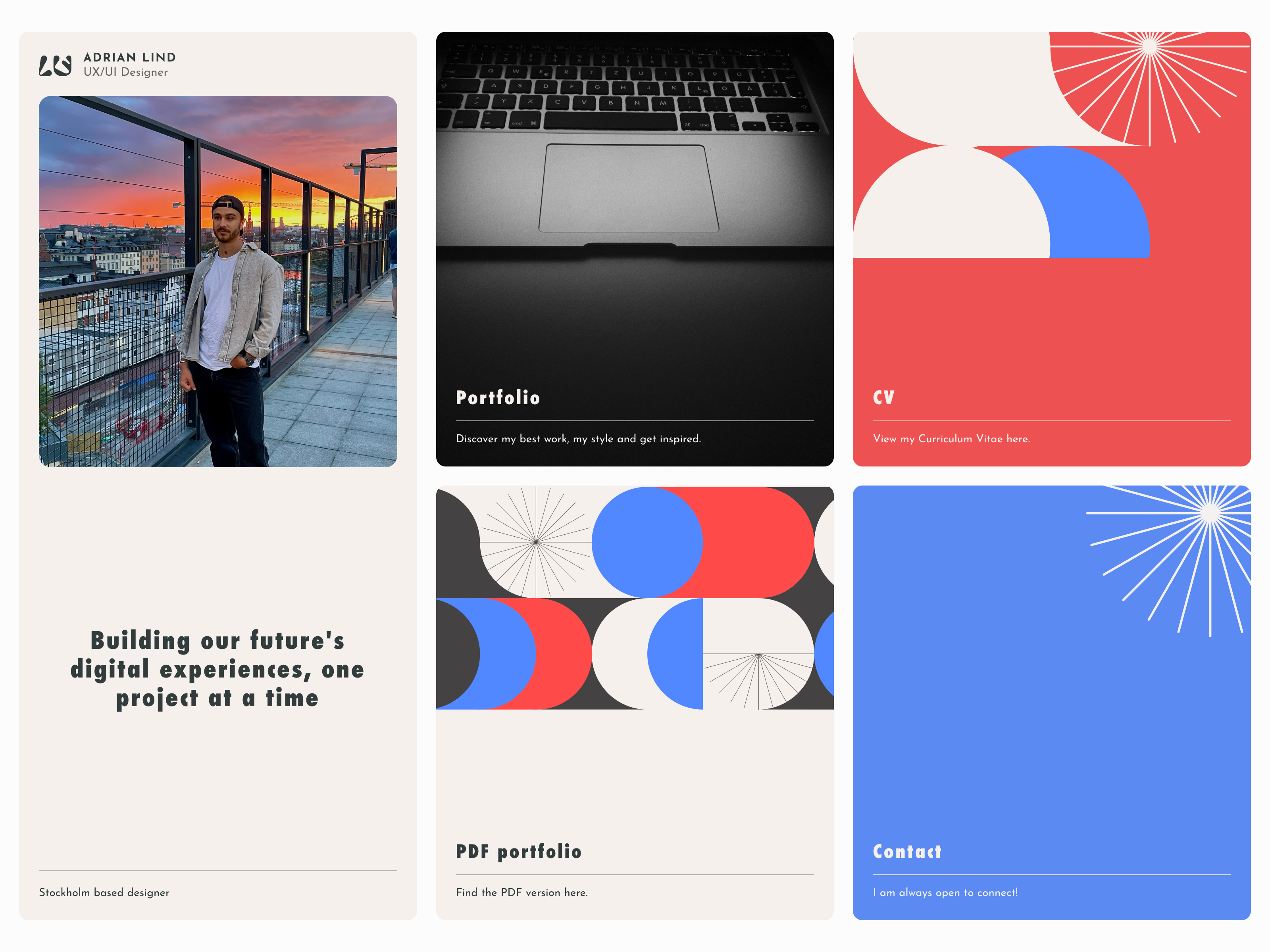 Portfolio project bauhaus branding graphic design portfolio typography ui webdesign