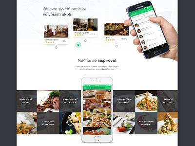 App Page android application clean devices ios iphone map samsung white