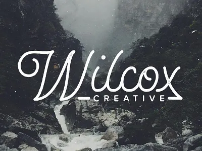Wilcox Creative brand branding custom handdrawn lettering logo logotype personal script texture type