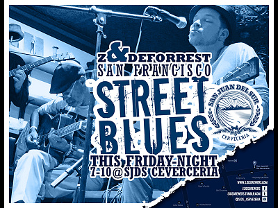 Steet Blues Event Flyer Design event flyer flyer design print design