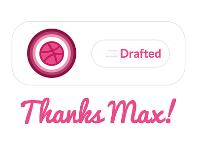 Debut debut drafted dribbble thanks