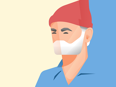 Steve Zissou bill murray illustration steve zissou the life aquatic vector wes anderson