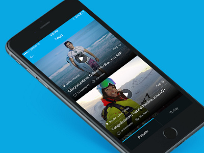 Video News Feed app feed ios mobile ui ux video