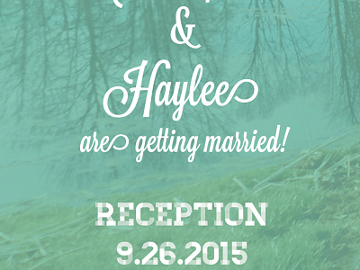 Save the Date - Haylee and Christopher save the date wedding stationary