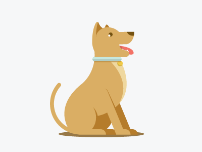 Pets collar dog doggy illustration mutt pup puppy vector