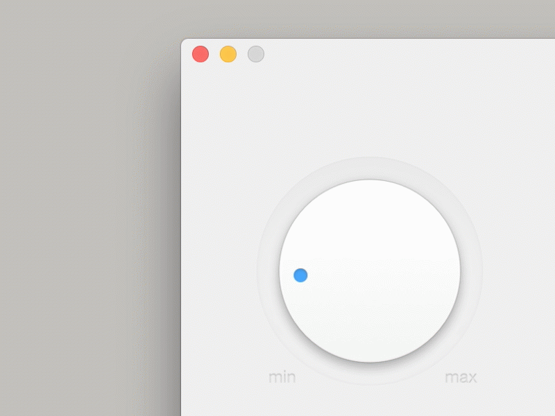 Dimmer Knob Control for OS X app apple control dimmer knob mac osx sketch ui ux vector yosemite