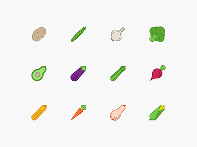 Twisted Veggies angle avocado icon vegetables veggies