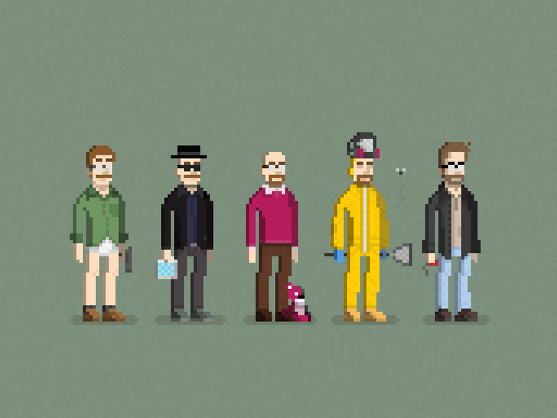 Say My Name amc bryan cranston heisenberg pixel art pixels tv series vince gilligan walter white