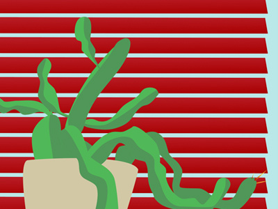 Cactus study speed vector cactus flat illo succulent vector