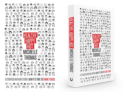 Healthy. Happy. Hot. Book Cover book cover illustrative print publishing spot colour