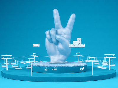 Peace 3d cinema 4d v ray