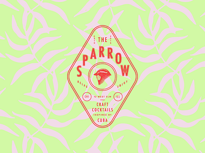 The Sparrow - PT 2 cocktails cuba leaves logo lounge palm seal sparrow