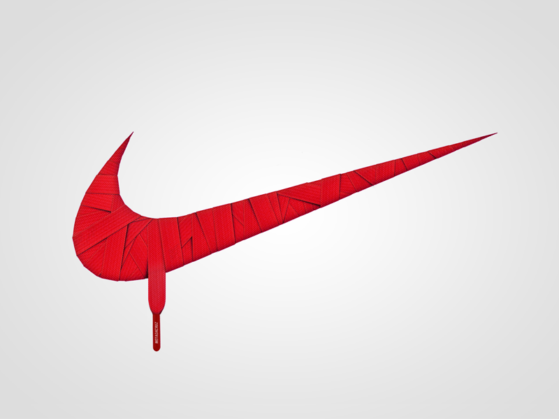 nike red sign