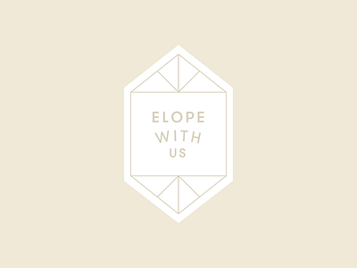 Elope With Us | Brand Concept 02 branding gem geometric identity lines modern