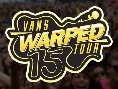 The Tour design gold logo mule sticker tour vans warped