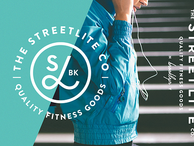 StreetLite Co. brand brooklyn fitness logo mark type vintage