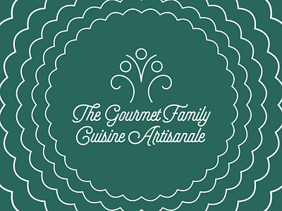 The Gourmet Family Branding flat food health line natural organic selfie