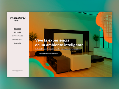 Interaktivo We abstract color entretaiment landing sidebar system