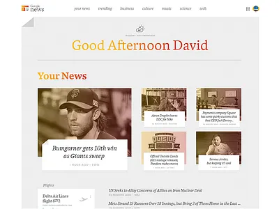 Google News Redesign Concept dynamic google news redesign
