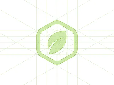 LivingSmart - Mark (Geometry) geometry green health hexagon leaf living logo meritt merittthomas oraganic smart