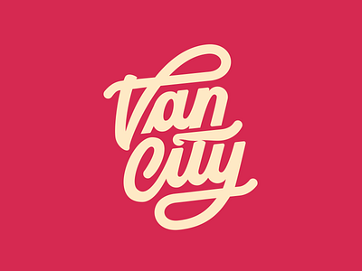 VanCity brushpen calligraphy custom hand lettering lettering logo logotype typerface typography vancity vancouver