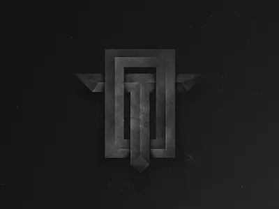 OT Logo bevel branding concept design graphic logo logotype look stone