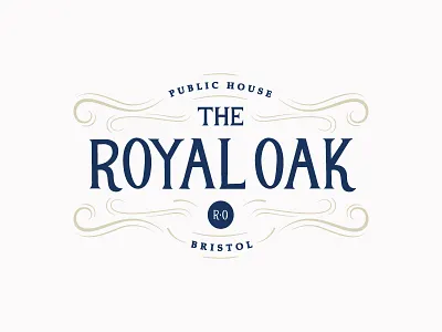 The Royal Oak bristol crest emblem oak pub public house restaurant royal seal signage