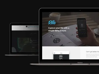 Dilla - Landing Page clean flat html landing minimal onepage template themeforest