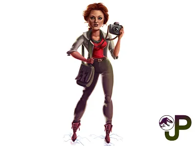 Jurassic Babe dinosaur girl james haskins julianne moore jurassic jurassic park jurassic world lost world pratt raptor sarah harding t rex