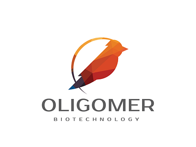 Oligomer bird of paradise dna identity king of saxony logo lowpoly oligo oligomer polygon primer rna